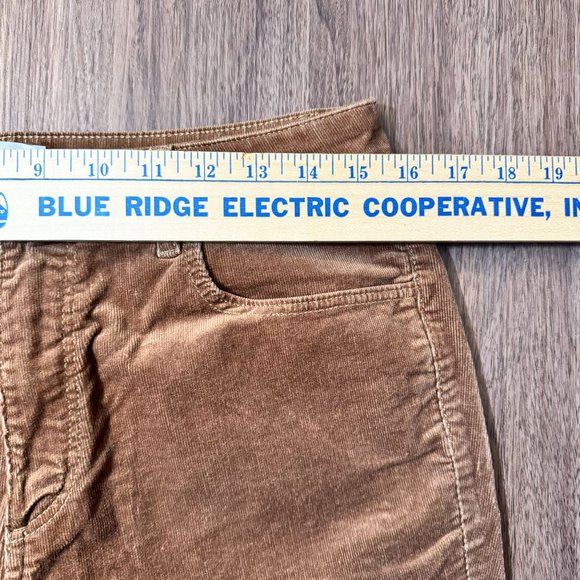 Loft Womens Peachy Orange Curvy High Skinny Corduroy Pants Size 10 Super‎ Soft - Picture 7 of 9